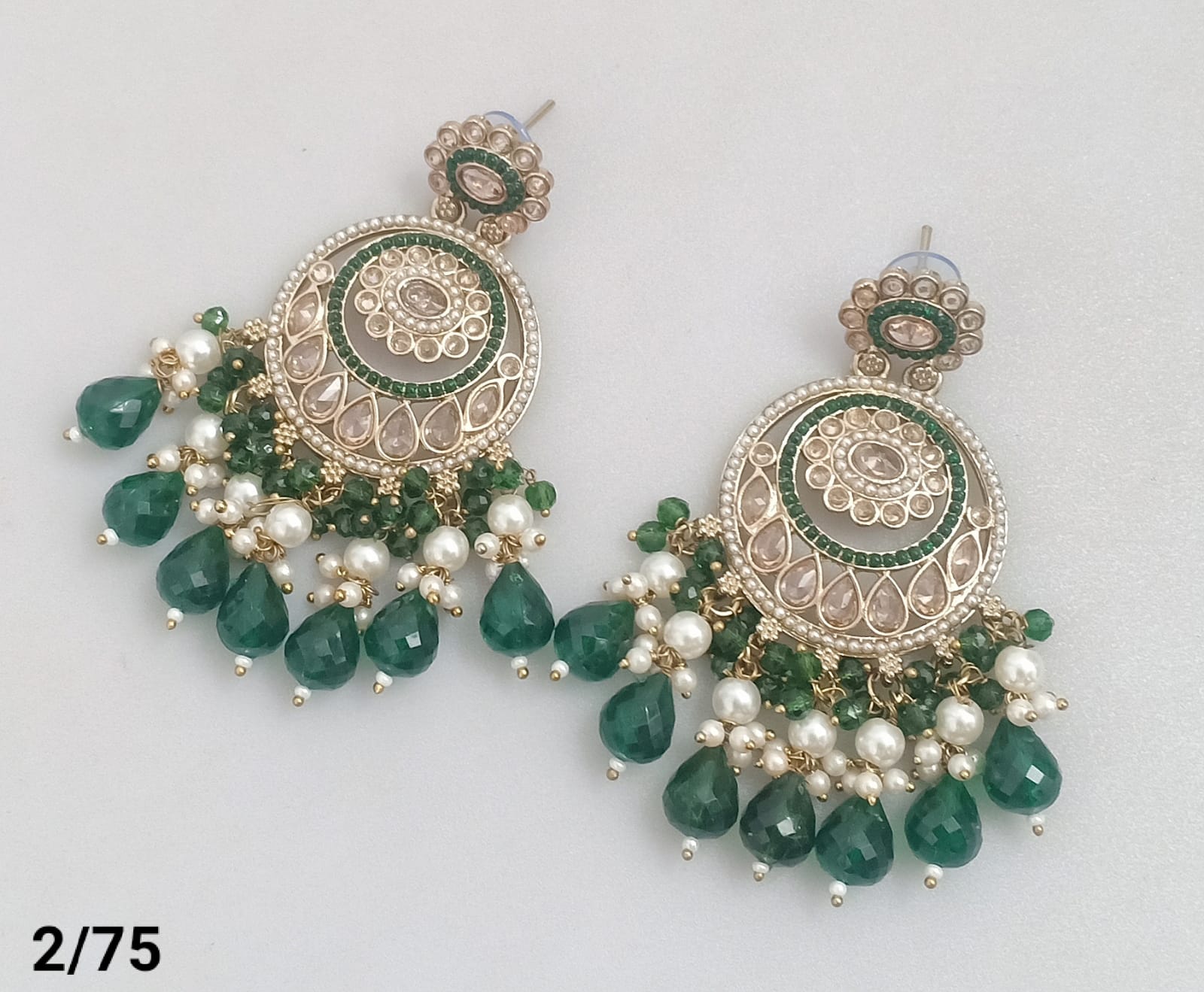 Elegant Circular Drop Earrings with Beaded Fringe Detailing